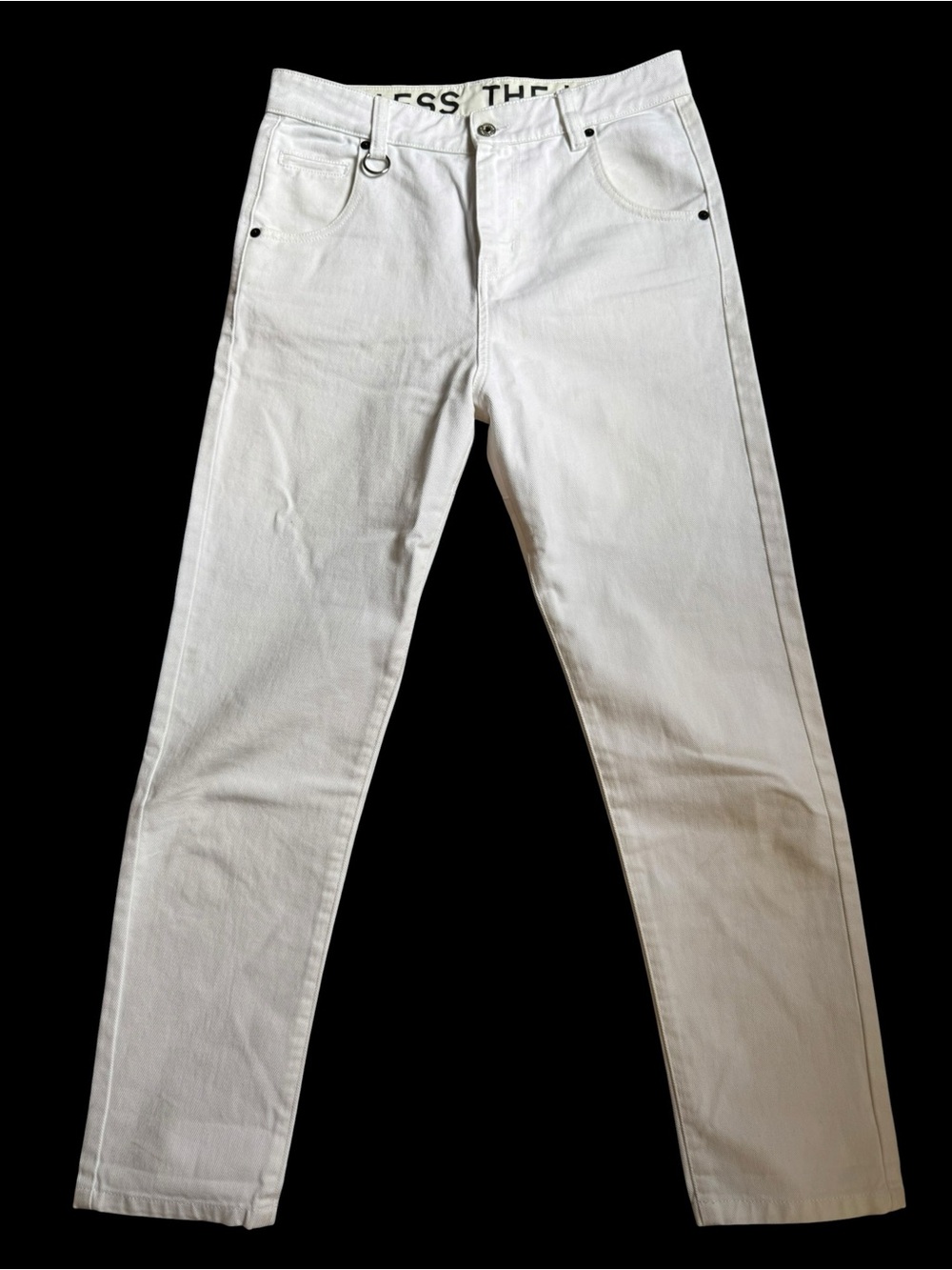 Random Identities “I Bless the ’60s” White Jeans – Size 29